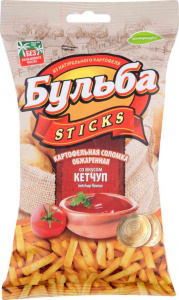 Соломка картофельн. Бульба sticks 75г. кетчуп
