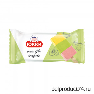 Мороженое "ЮККИ Клубника-киви-манго" трехслойное 65 г